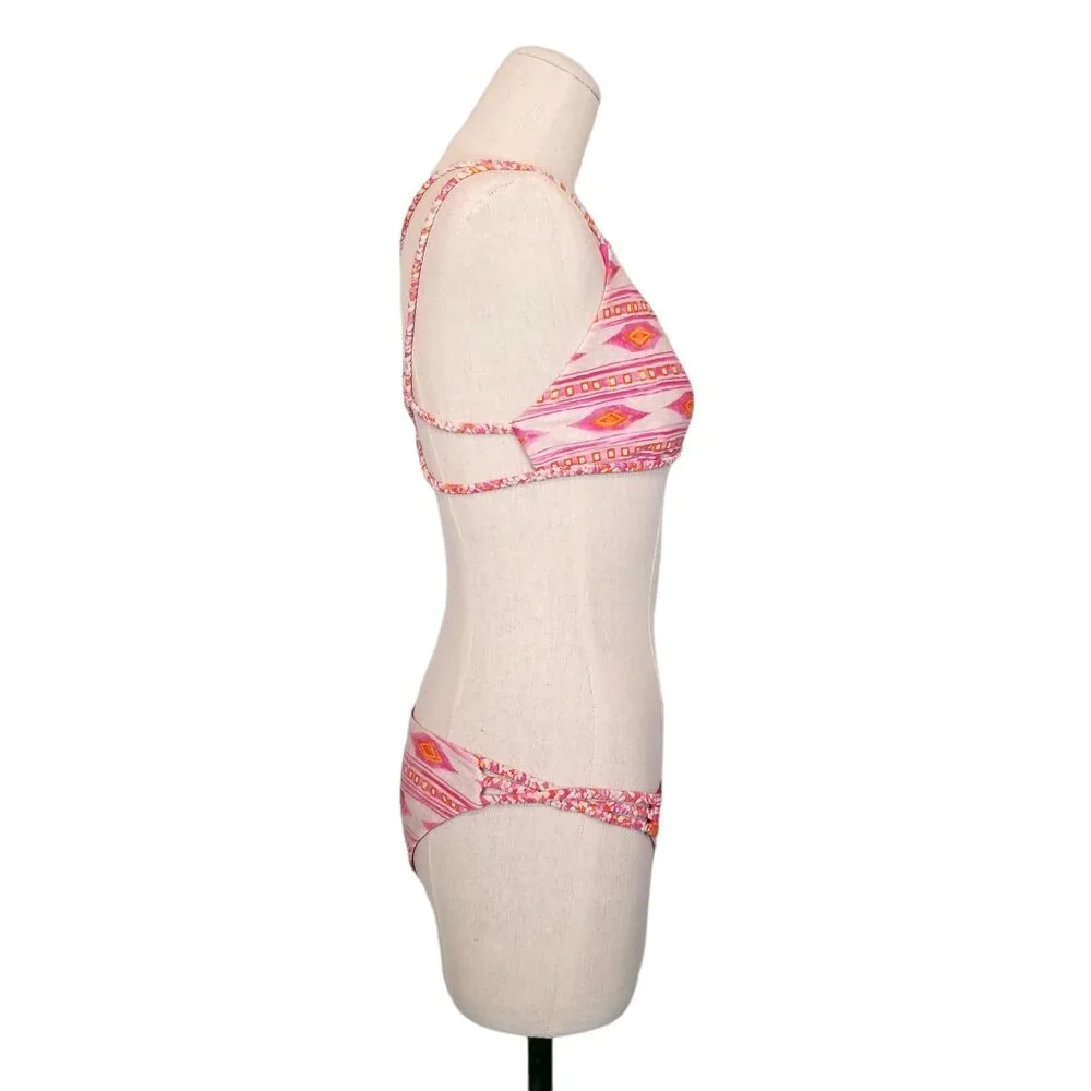 Frankies Bikinis Kaia Set Sherbet Pink Sz Large